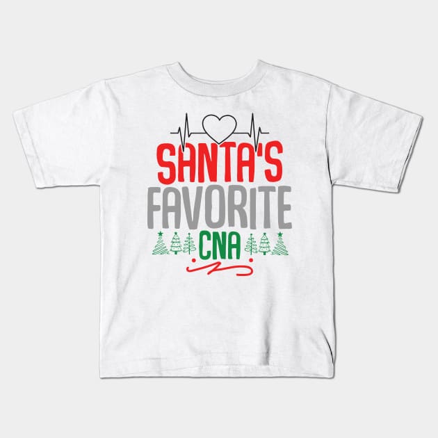 santas favorite cna Kids T-Shirt by MZeeDesigns